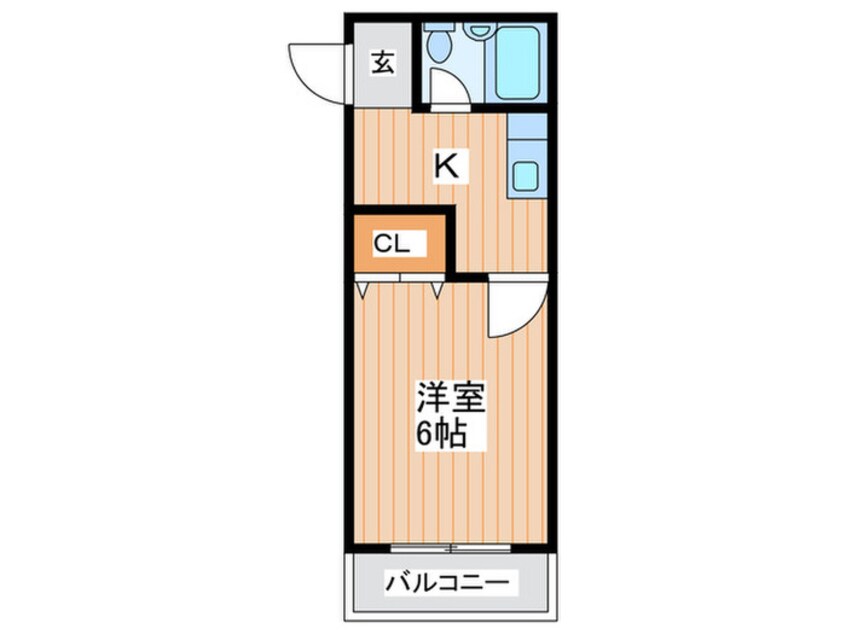 間取図 シャルム栄