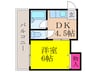 三賀マンション 1DKの間取り