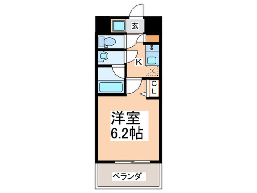 間取図 スプランディッド難波Ⅱ