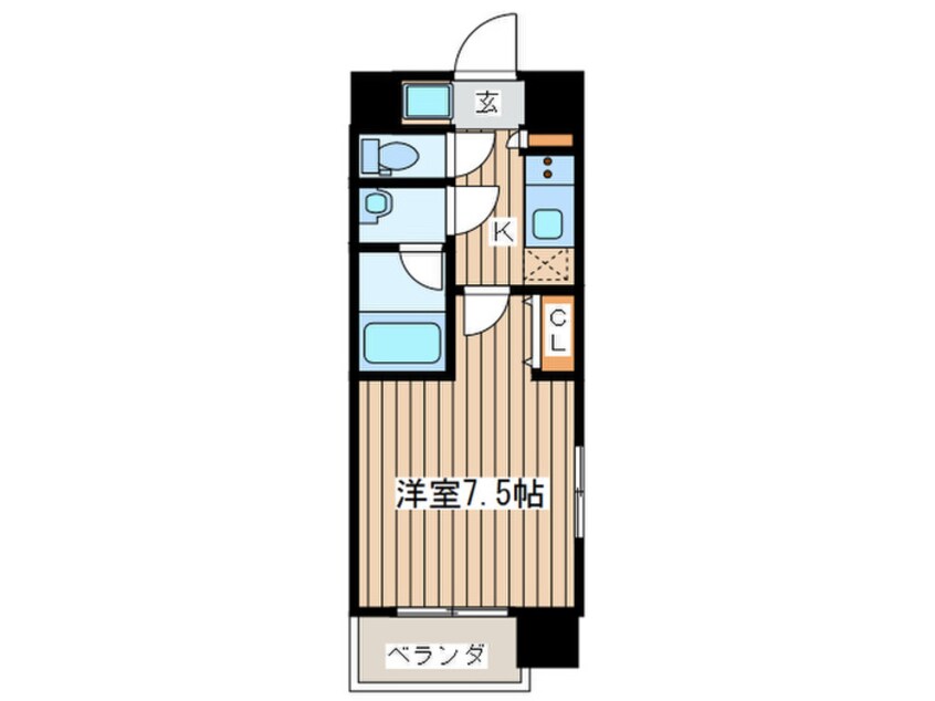 間取図 スプランディッド難波Ⅱ