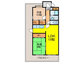 間取図 ルミエ－ル花屋敷