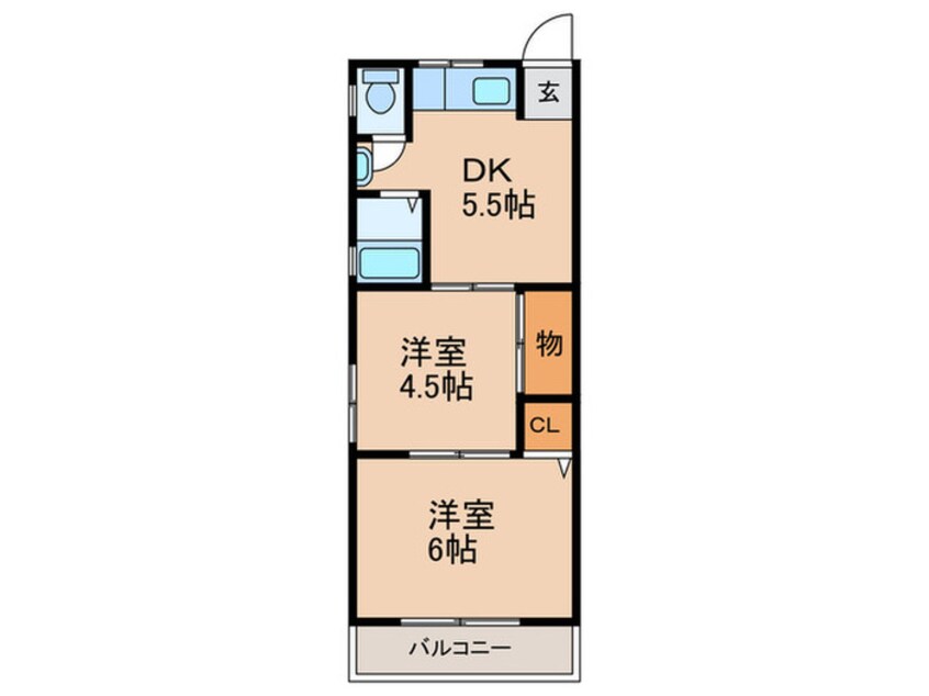 間取図 サンハイム深江