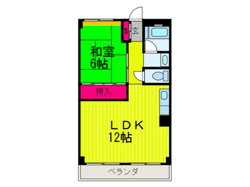 間取図 西口マンション