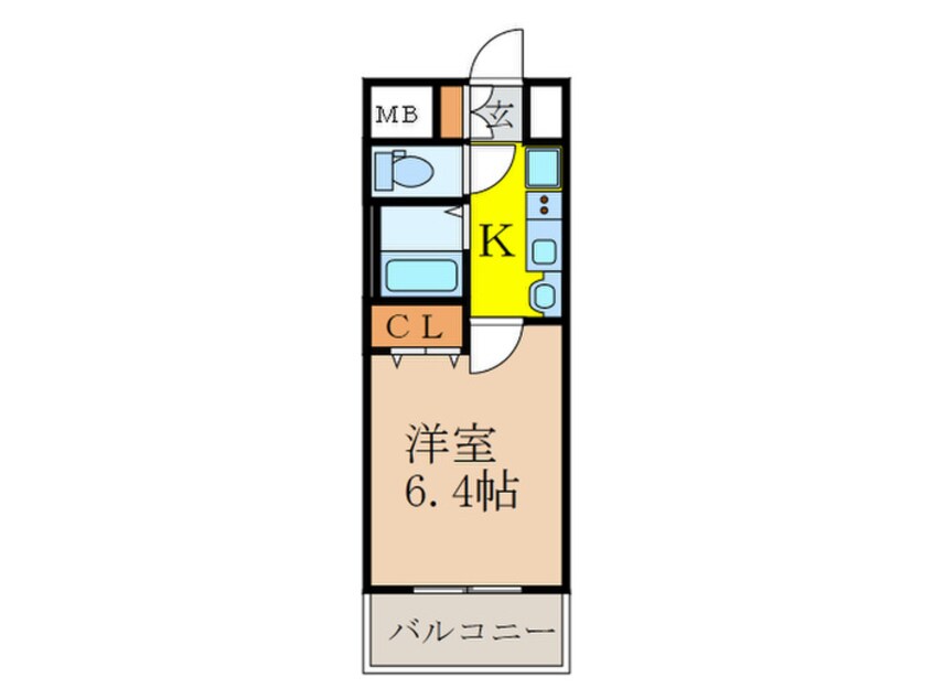 間取図 ｴｽﾃﾑｺ-ﾄ新大阪Ⅶｽﾃ-ｼｮﾝﾌﾟﾚﾐｱﾑ