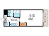 ソレーユ下鴨 1Kの間取り