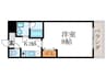 ソレーユ下鴨 1Kの間取り