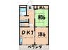 Palaisdu　Camellia 2DKの間取り
