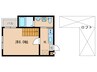 仮）KYOTO HOUSE羅城門 1Kの間取り