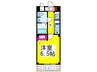 セントラルステ－ジ 1Kの間取り