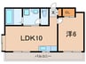 ニューアケディア 1LDKの間取り