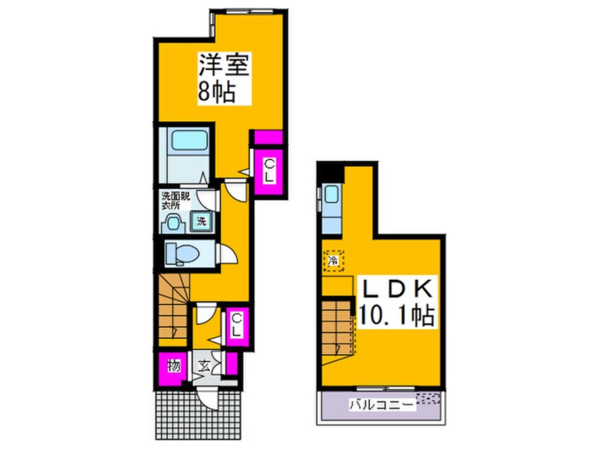 間取図 アデッソ　オーヴェスト