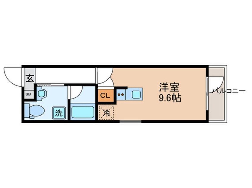 間取図 THEGARNETSUITERESIDENCE西大路