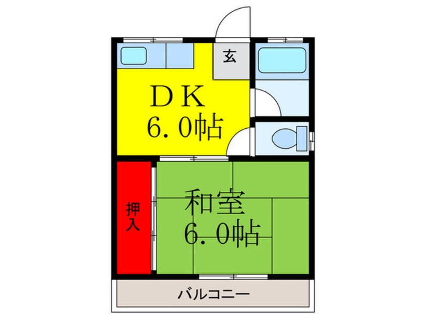 間取図 椿ハイツ西棟