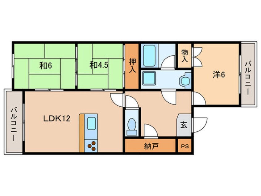 間取図 パルピアマンション