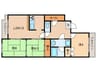 パルピアマンション 3LDKの間取り