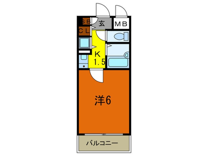 間取り図 ﾊﾟﾙｼｵ三宮ﾌﾗﾜｰﾛｰﾄﾞ(406)