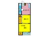 マンション田井城 2DKの間取り