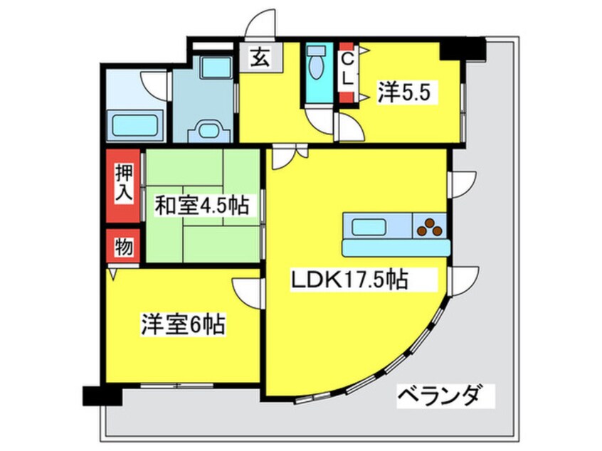 間取図 フェニックス堺東