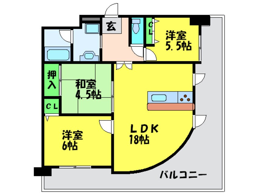 間取図 フェニックス堺東