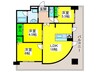 フェニックス堺東 3LDKの間取り