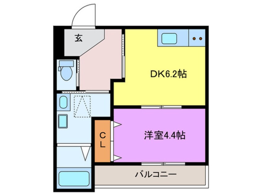 間取図 仮）一条通共同住宅新築計画