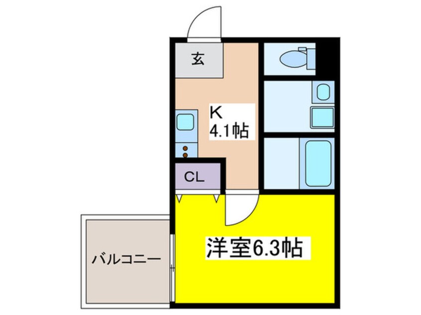 間取図 仮）一条通共同住宅新築計画