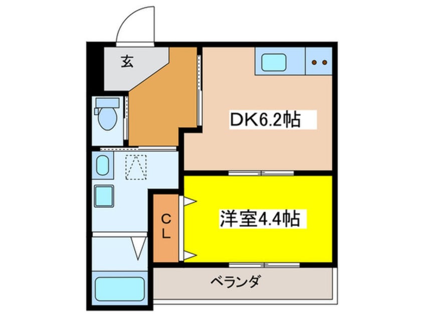 間取図 仮）一条通共同住宅新築計画