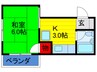 吉田マンション 1Kの間取り