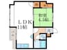 石川ビル 1LDKの間取り