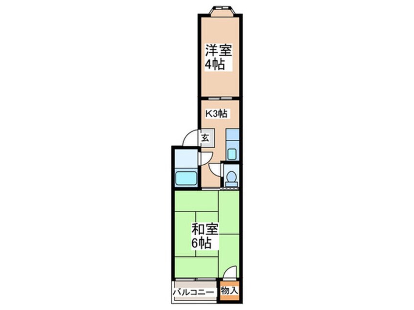 間取図 フラップハウス