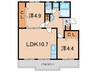 ロイヤルマンション１号棟 2LDKの間取り