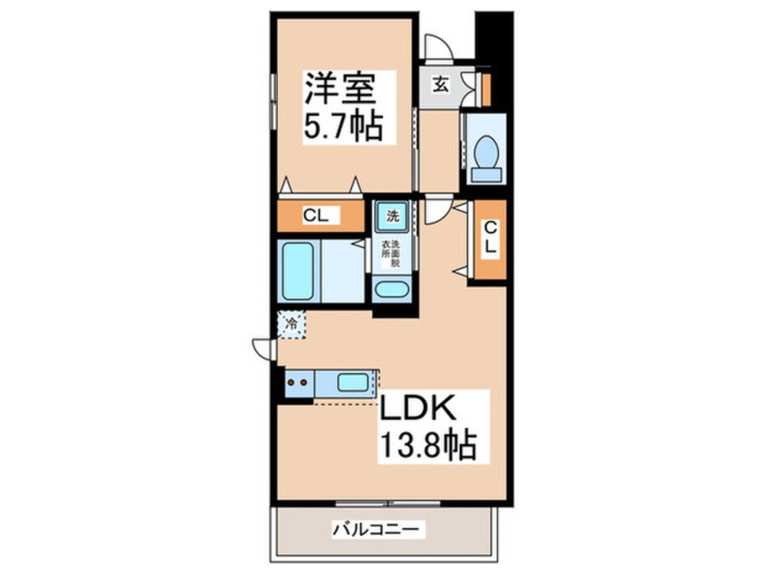 間取図 エンゼル・サチ岸和田