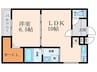 フジパレス尼崎城南Ⅱ番館 1LDKの間取り