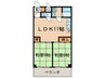 グランドビル フナトラ 2LDKの間取り