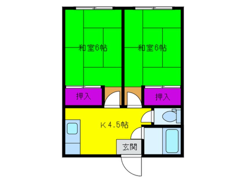 間取図 マンションアスカ