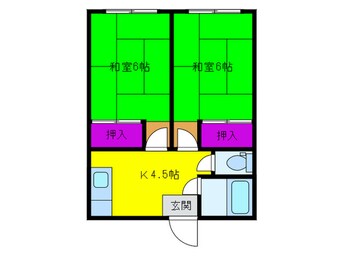 間取図 マンションアスカ