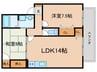 ジュネス・ドヌールＡ 2LDKの間取り