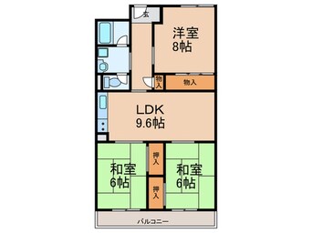 間取図 佃公園スカイハイツ（812）