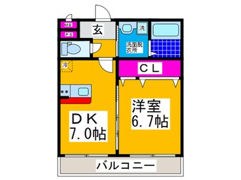 間取図 ＤＳ上野芝