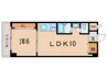 パセオデル芦屋 1LDKの間取り