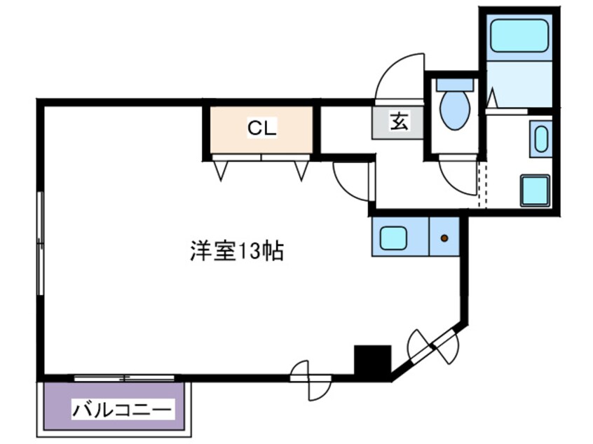 間取図 シンエイアド大通りビル