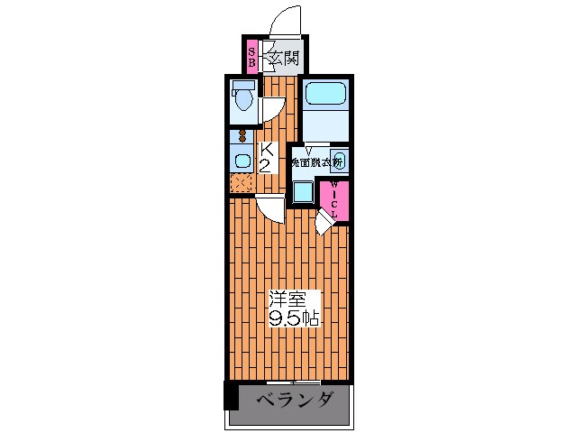 間取り図 ｸﾗｳﾝﾊｲﾑ北心斎橋ﾌﾗﾜ-ｺ-ﾄ