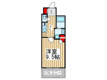 間取図 ｸﾗｳﾝﾊｲﾑ北心斎橋ﾌﾗﾜ-ｺ-ﾄ