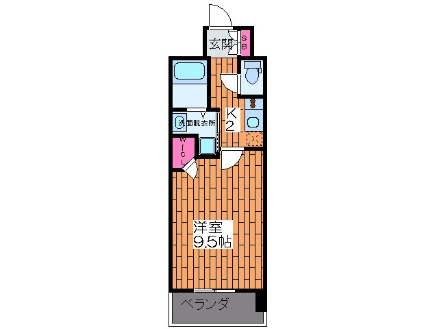 間取り図 ｸﾗｳﾝﾊｲﾑ北心斎橋ﾌﾗﾜ-ｺ-ﾄ