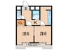 メゾン大和７号館 2Kの間取り