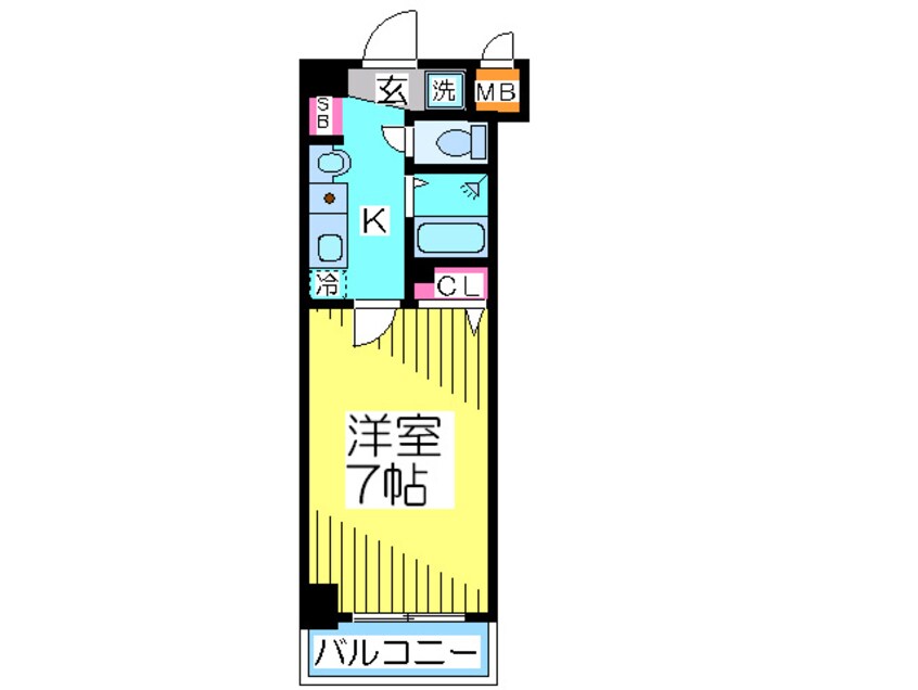 間取図 エスリードコート難波ウエスト
