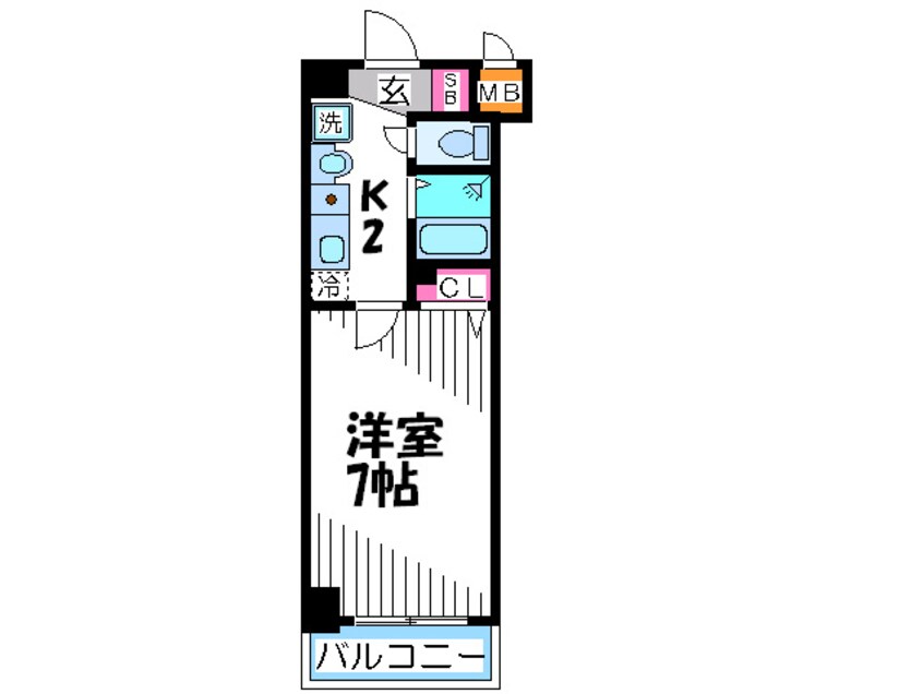 間取図 エスリードコート難波ウエスト