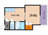 メゾン本庄東 1DKの間取り