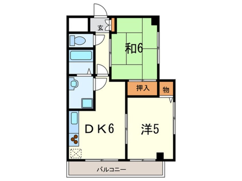 間取図 クレ－ルメゾン