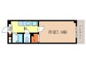 グレイシィ桂 1Kの間取り
